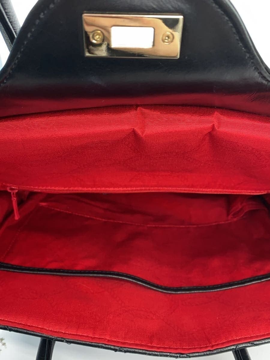 Madame Hiroko Quilted Tote Bag Leather BLK 6