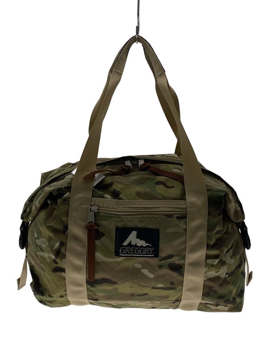 GREGORY Pull Down Tote Bag Old Logo Nylon Multicolor Camouflage Condition