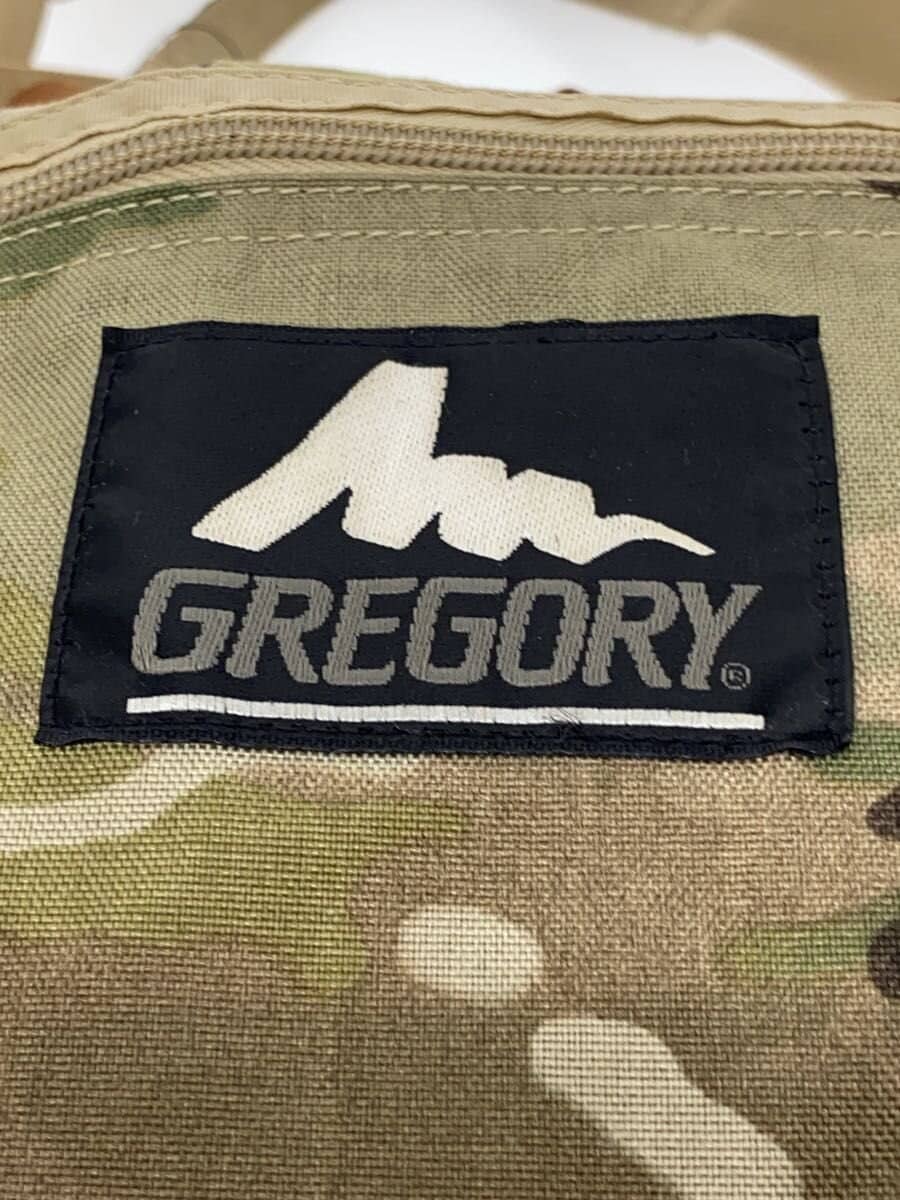 GREGORY Pull Down Tote Bag Old Logo Nylon Multicolor Camouflage Condition 5