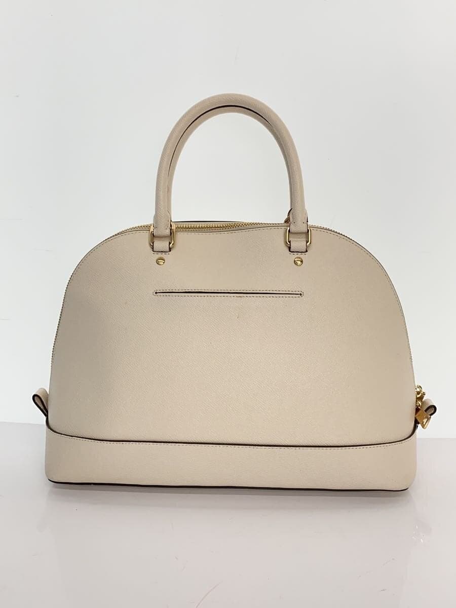 COACH Handbag Leather WHT Solid F22300 3