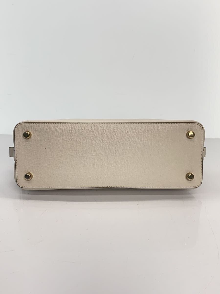 COACH Handbag Leather WHT Solid F22300 4