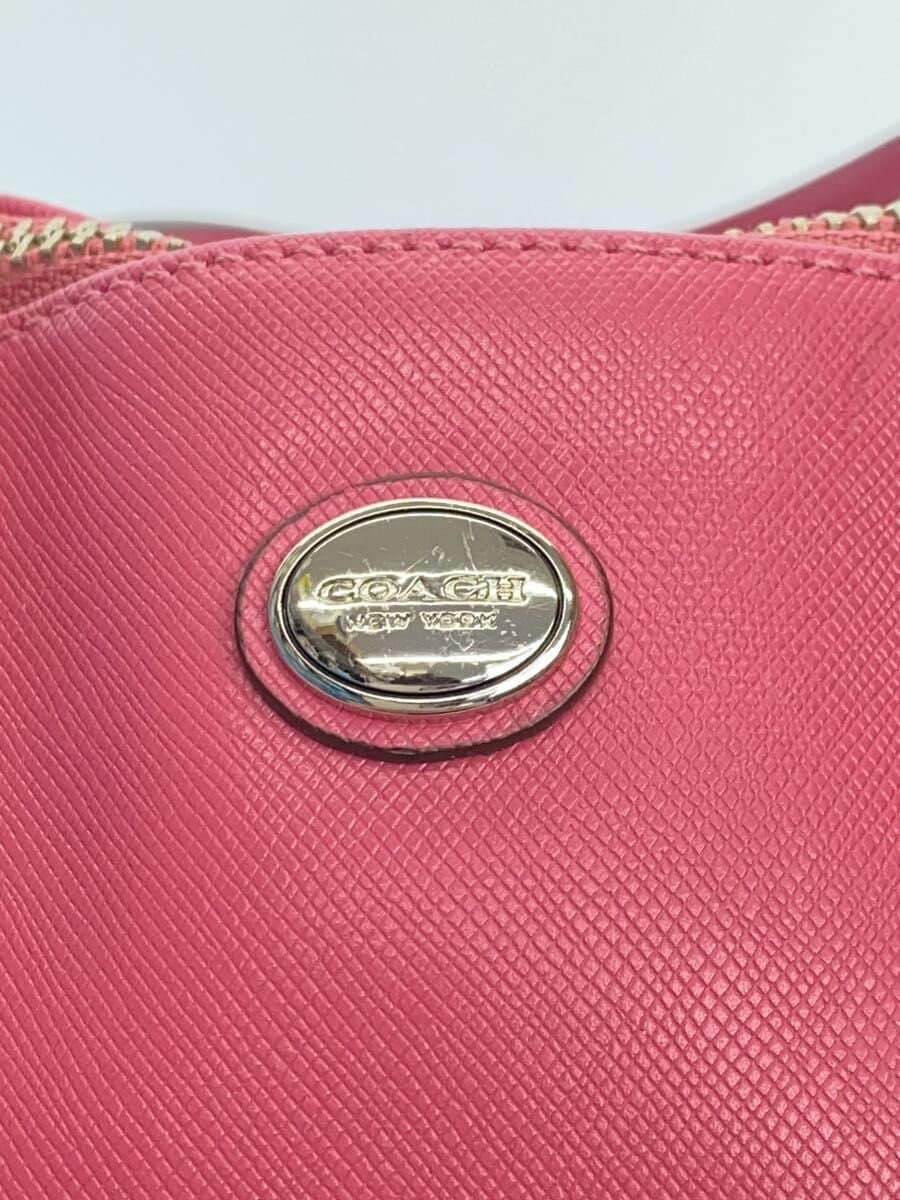 COACH Handbag_All Leather Leather PNK Solid 5
