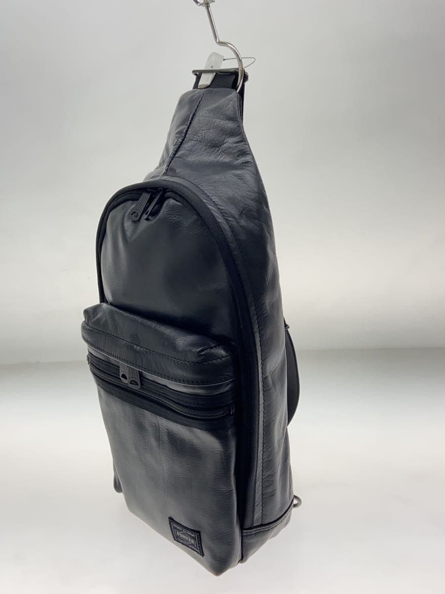 PORTERALOOF SLING SHOULDER BAG Leather Black 023-03799 2