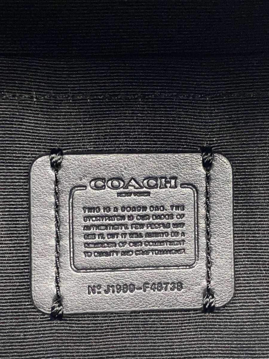 COACH BELT BAG Waist Bag Leather Black F48738 Metal fittings have discoloration 5