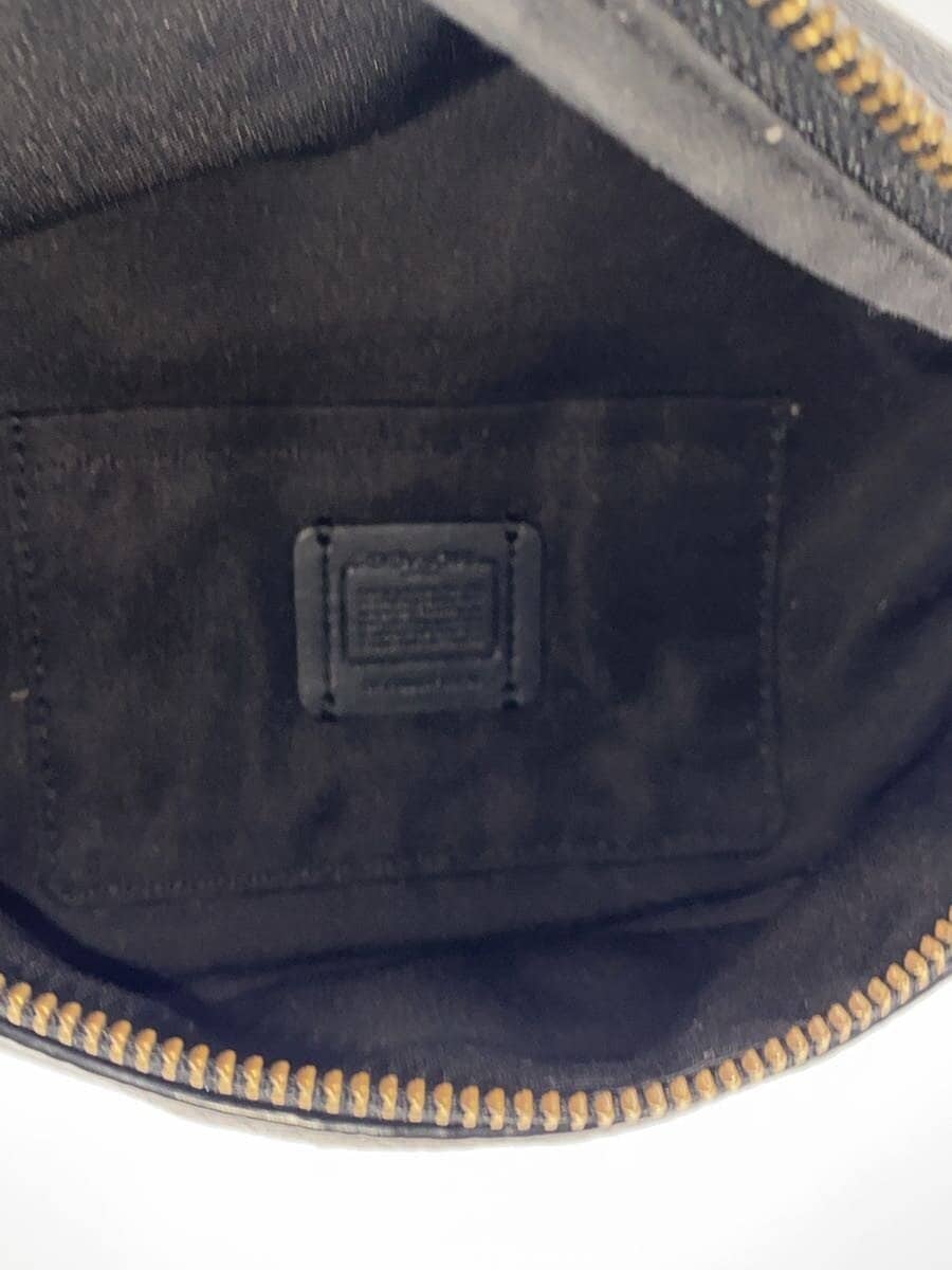 COACH BELT BAG Waist Bag Leather Black F48738 Metal fittings have discoloration 6