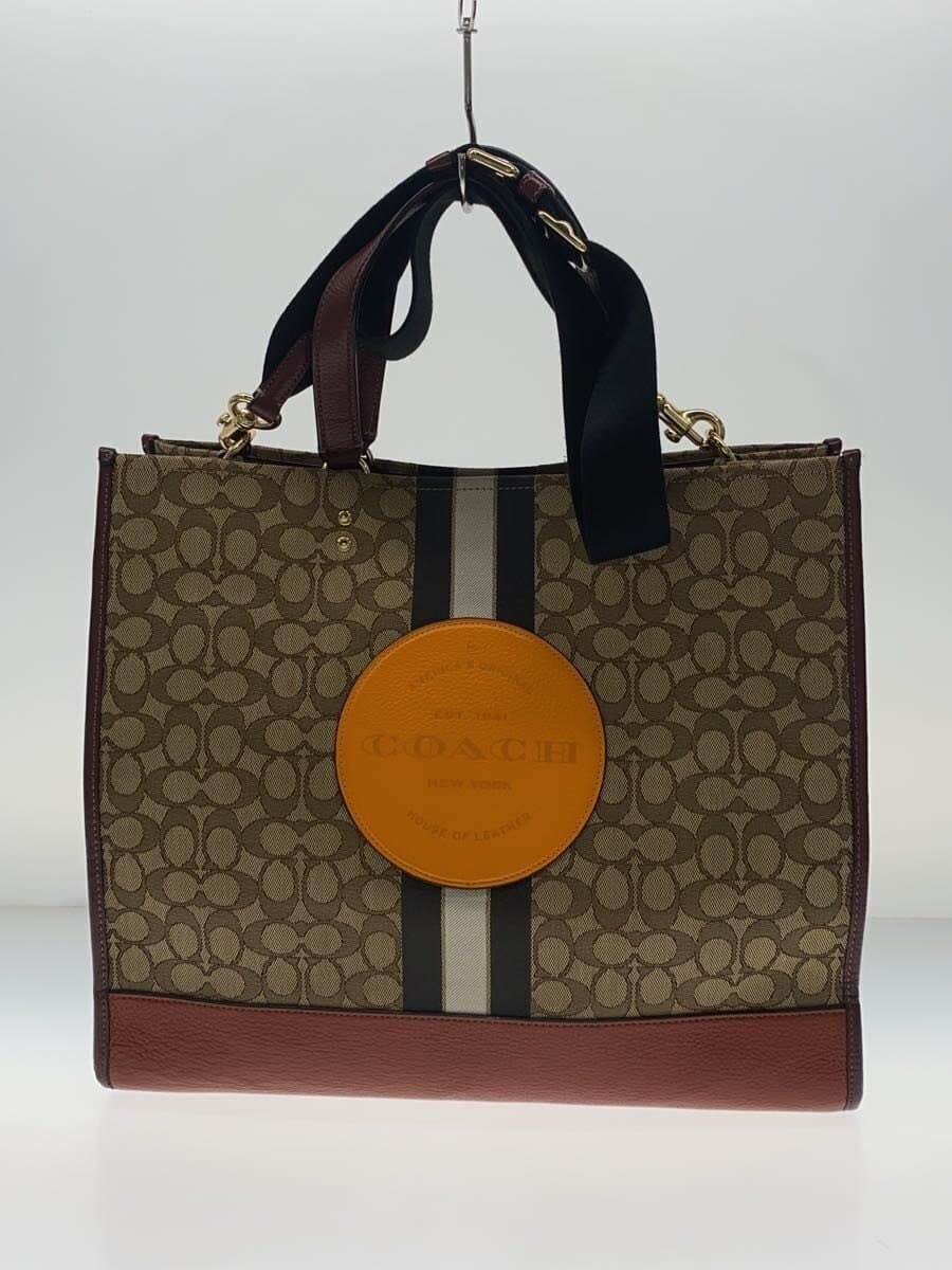 COACH Signature Jacquard Dempsey Tote BRW All-over pattern C1548
