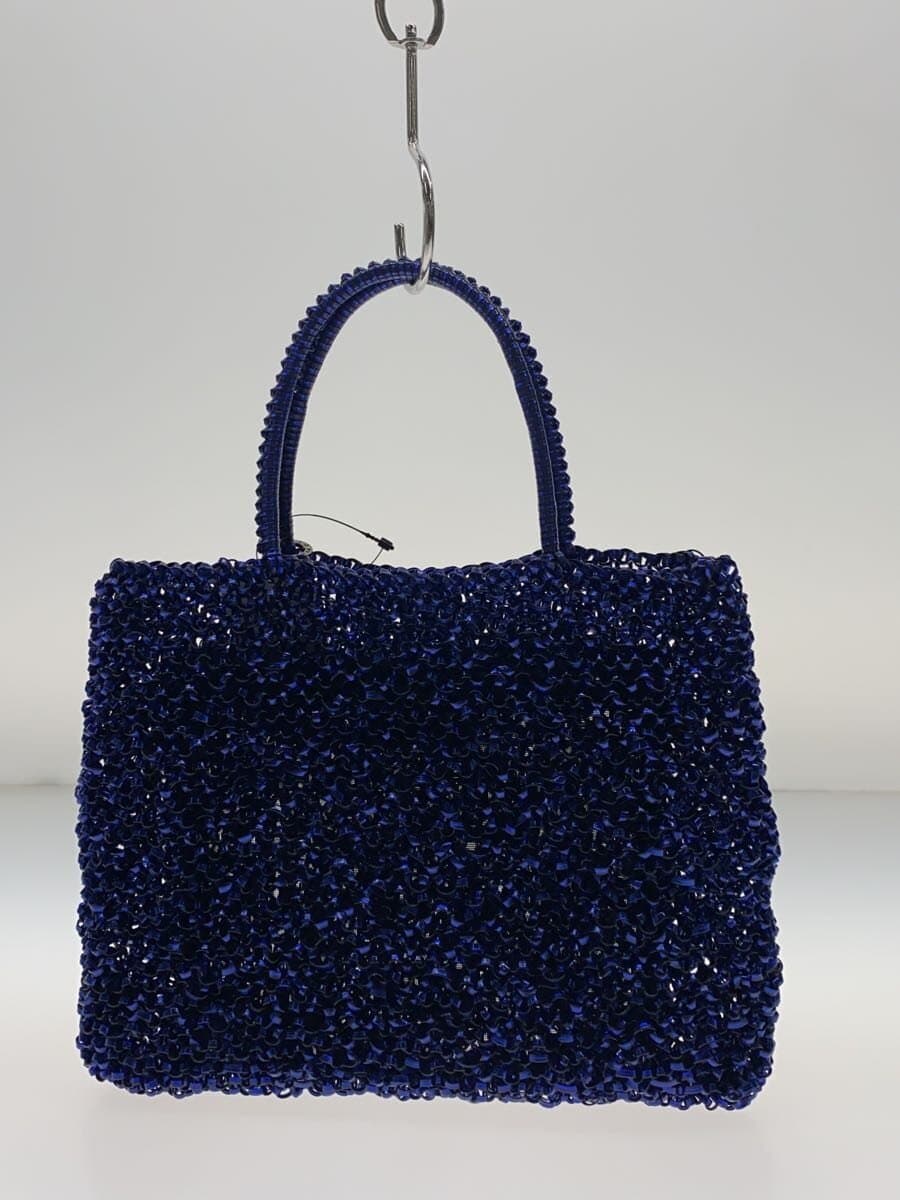 ANTEPRIMA wire bag handbag -- BLUE plain with pouch 3