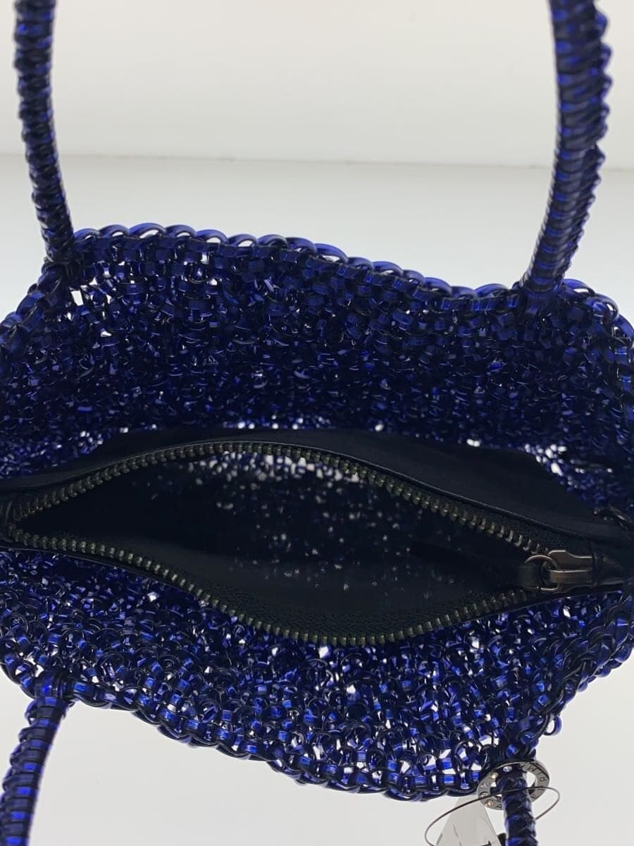 ANTEPRIMA wire bag handbag -- BLUE plain with pouch 6
