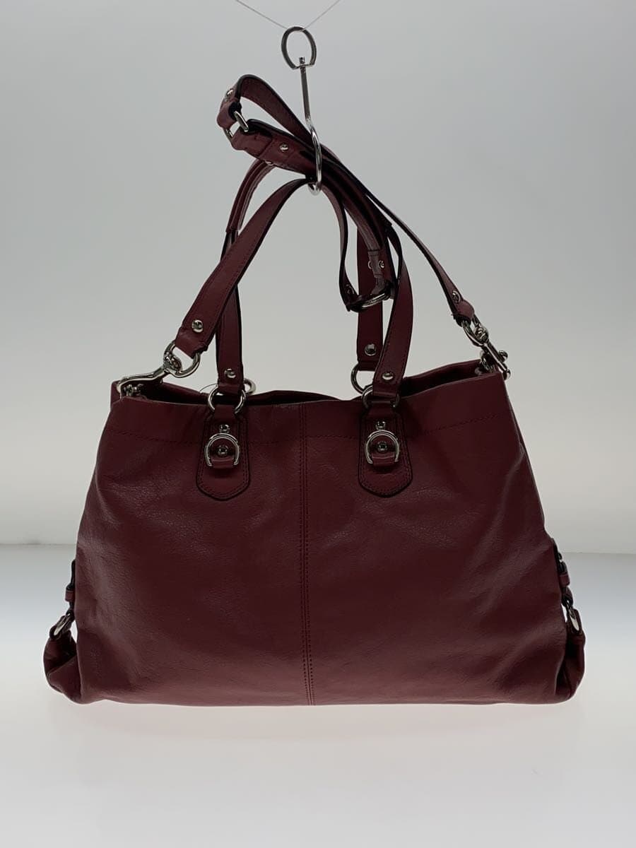 COACH Tote Bag - All Leather Leather PNK F15513 3