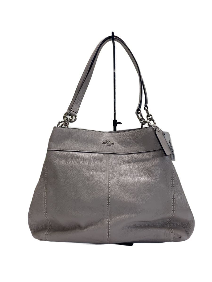 COACH Lexi Shoulder Bag_Ivory Leather GRY Solid
