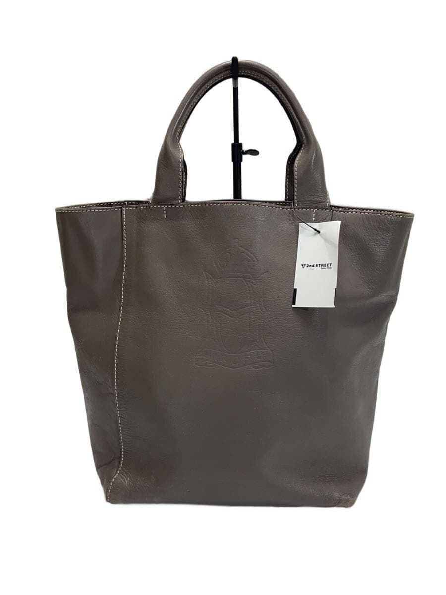 HIROFU Tote Bag Leather BRW Solid