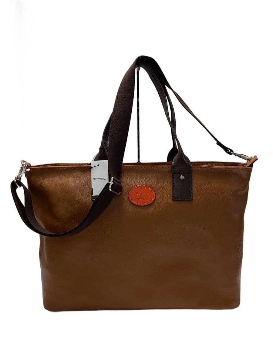 PRAIRIE GINZA Tote Bag Cowhide BRW Solid NA54350