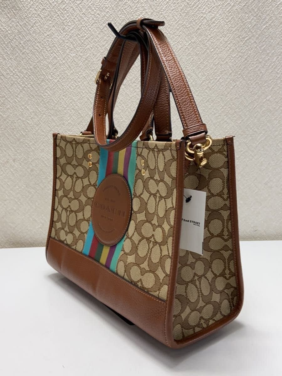 COACH Dempsey Carryall_Signature_With Strap and COACH Patch Canvas BRW 2
