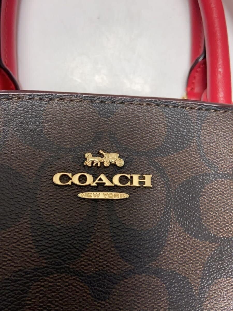 COACH Handbag PVC All Over Pattern 91494 5