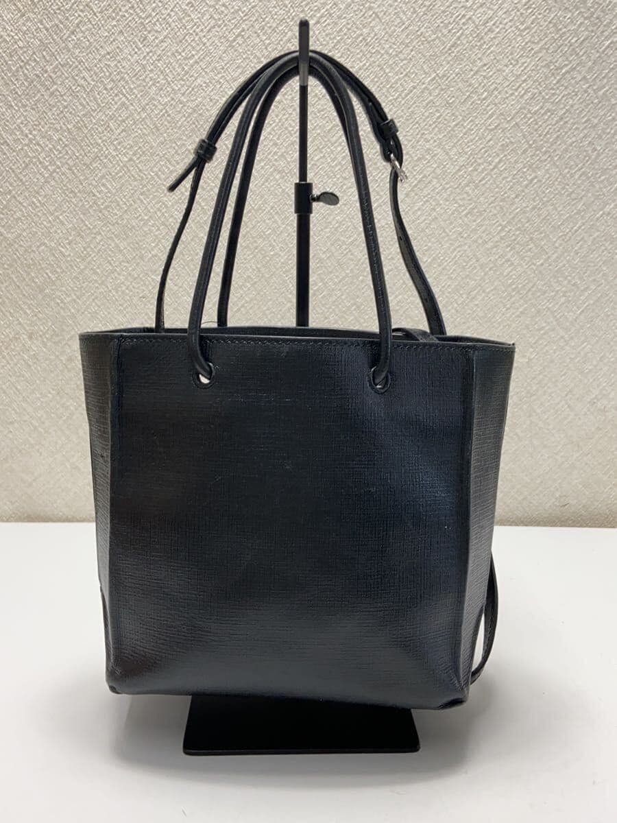BALENCIAGA Handbag Leather BLK Solid 3