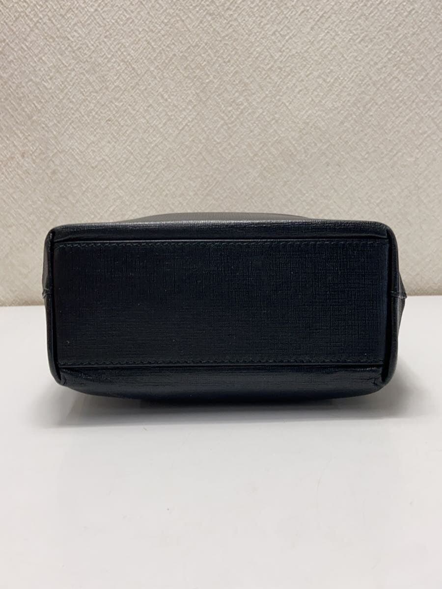 BALENCIAGA Handbag Leather BLK Solid 4