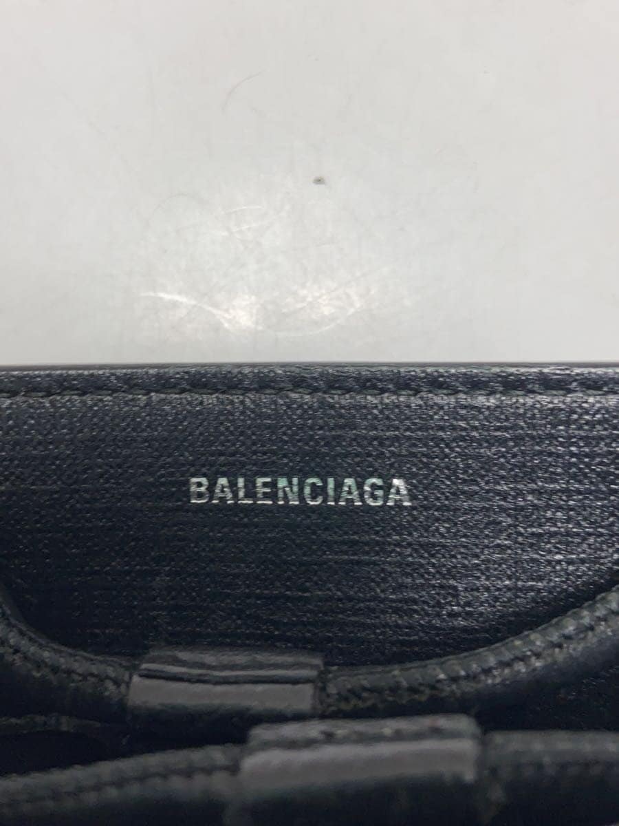 BALENCIAGA Handbag Leather BLK Solid 5