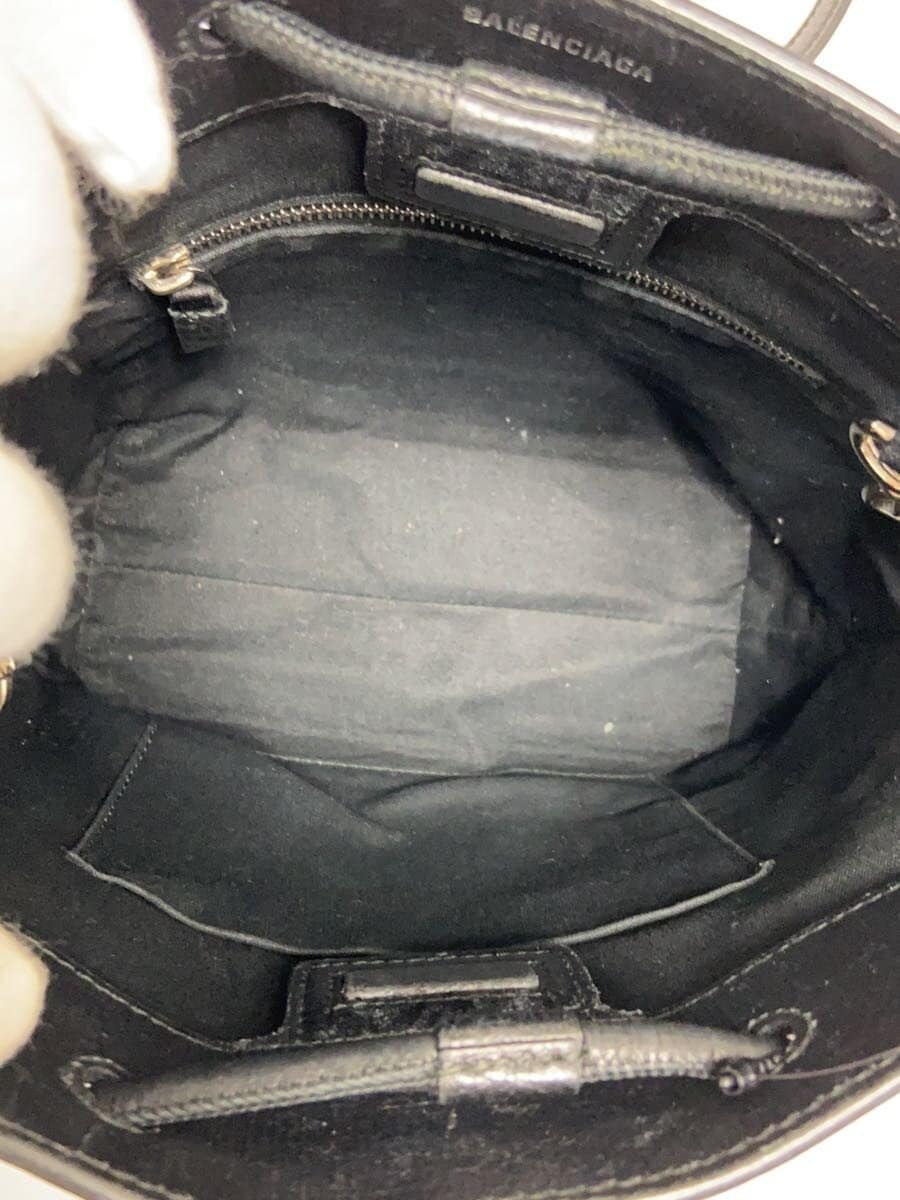 BALENCIAGA Handbag Leather BLK Solid 6