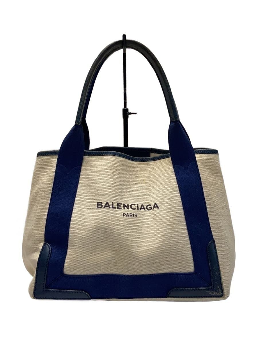 BALENCIAGA Tote Bag Canvas IVO Solid 339933-4065