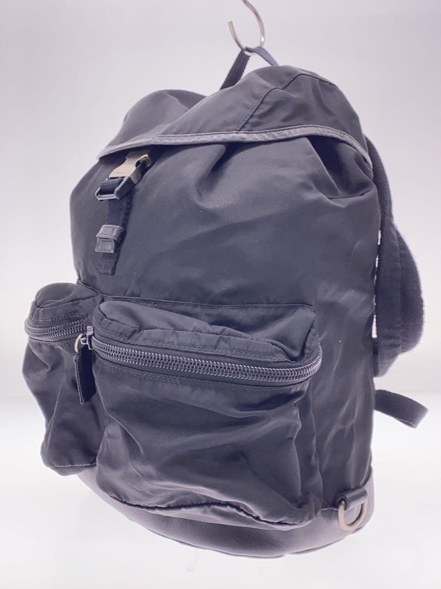 PRADA Backpack Nylon BLK V164 2