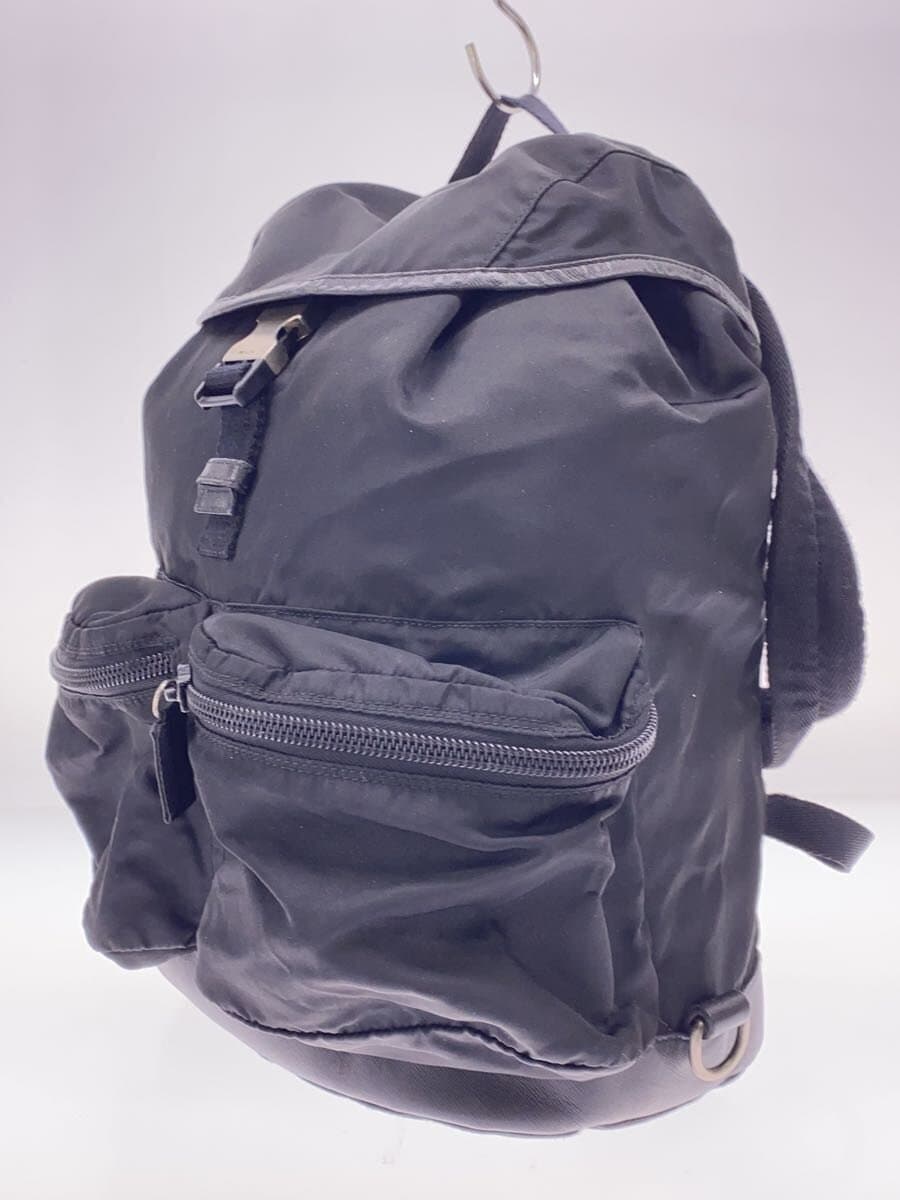 PRADA Backpack Nylon BLK V164 2