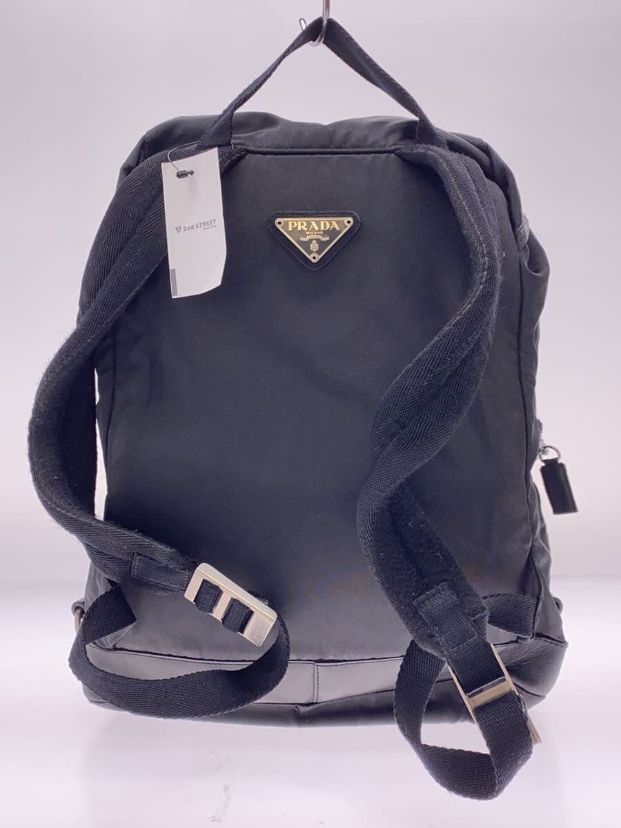 PRADA Backpack Nylon BLK V164 3