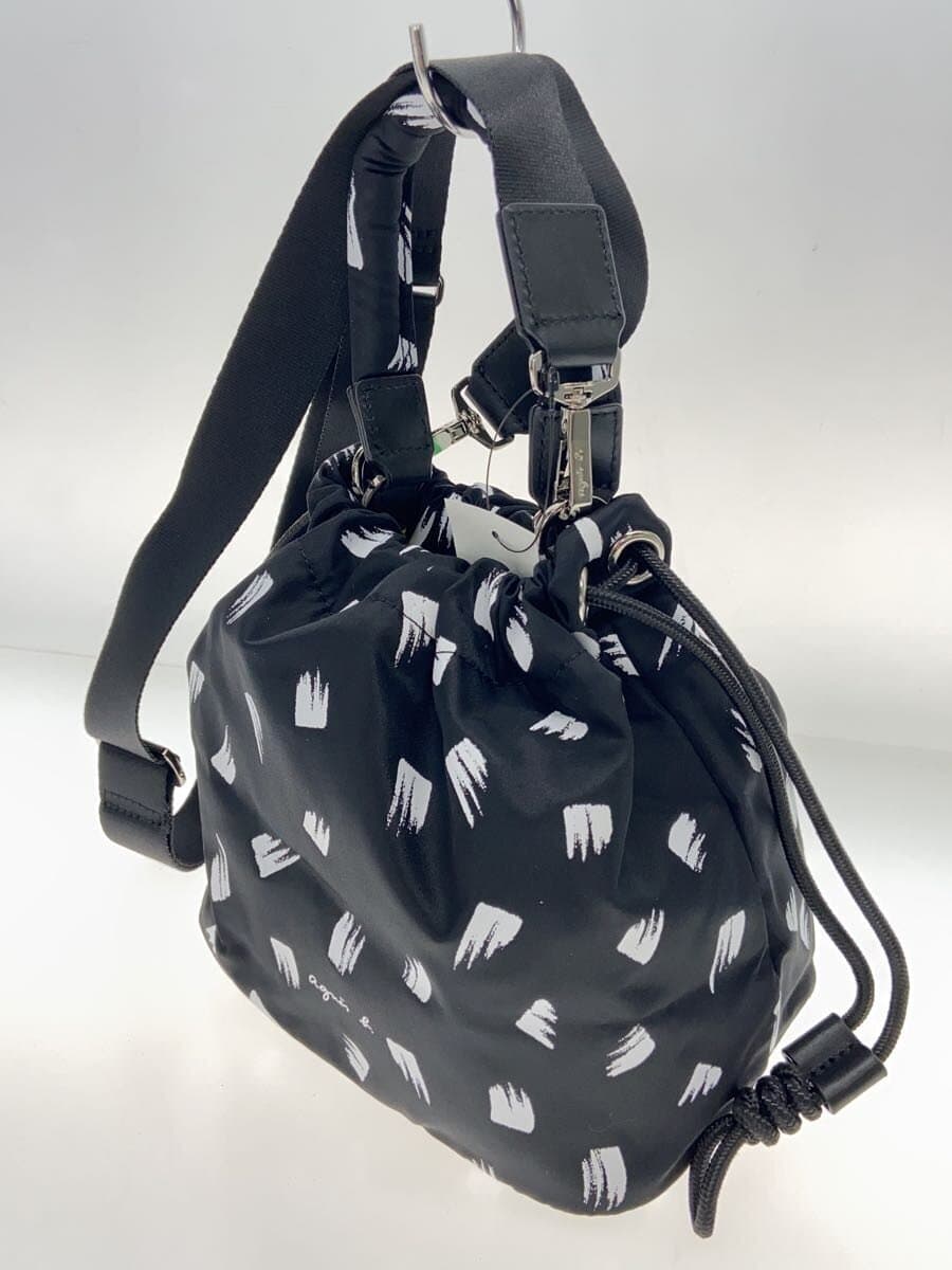 agnes b. Shoulder Bag Nylon BLK WAS13A-01 2