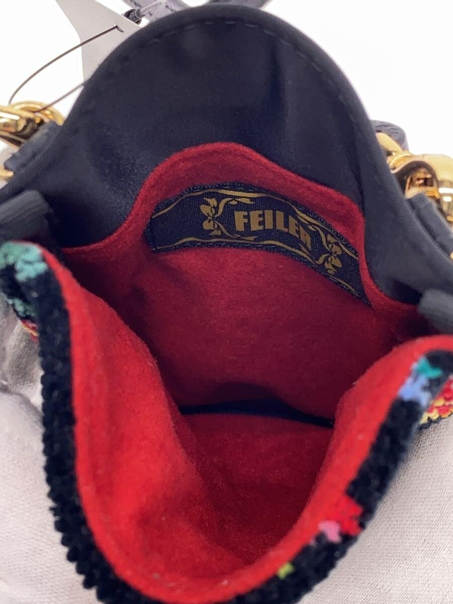 FEILER Shoulder Bag BLK All Over Pattern HE-221415 6