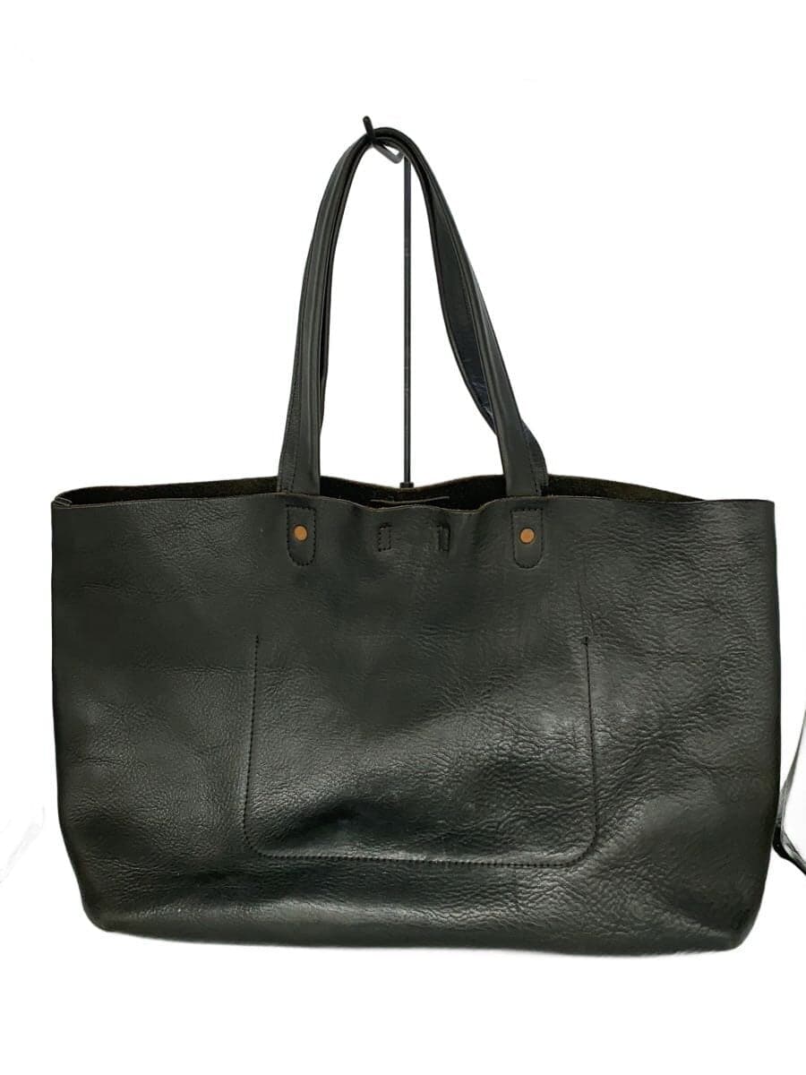 SLOW Tote Bag Leather BLK