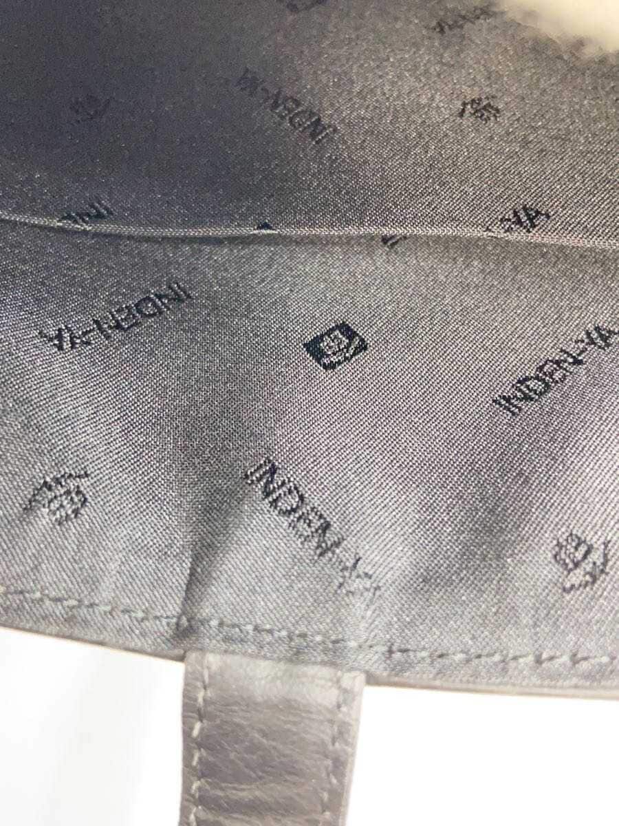 Inden-ya (INDEN-YA)Handbag Leather RED All Over Pattern 5