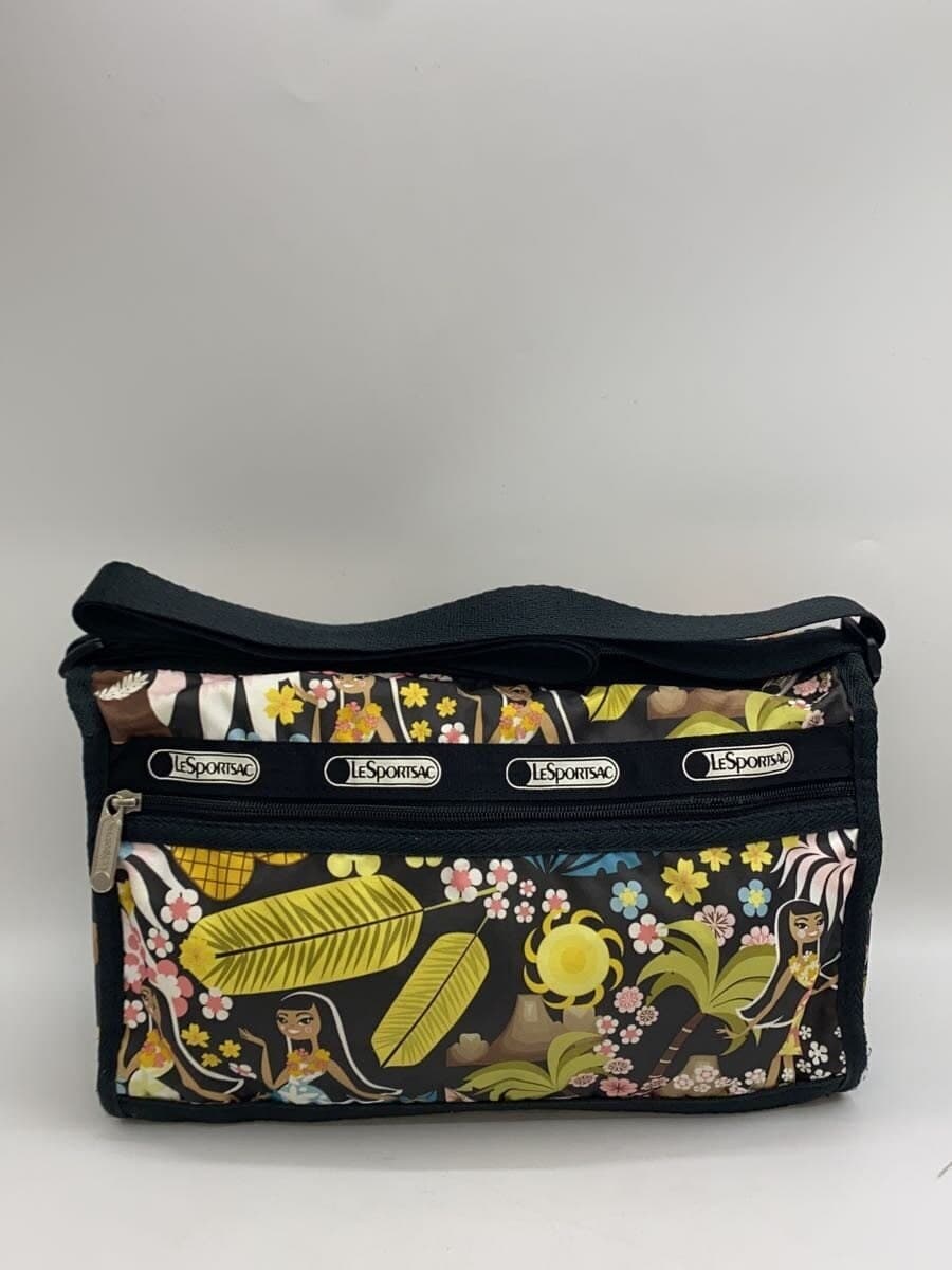 LESPORTSAC Shoulder Bag Polyester Multicolor All Over Pattern 3