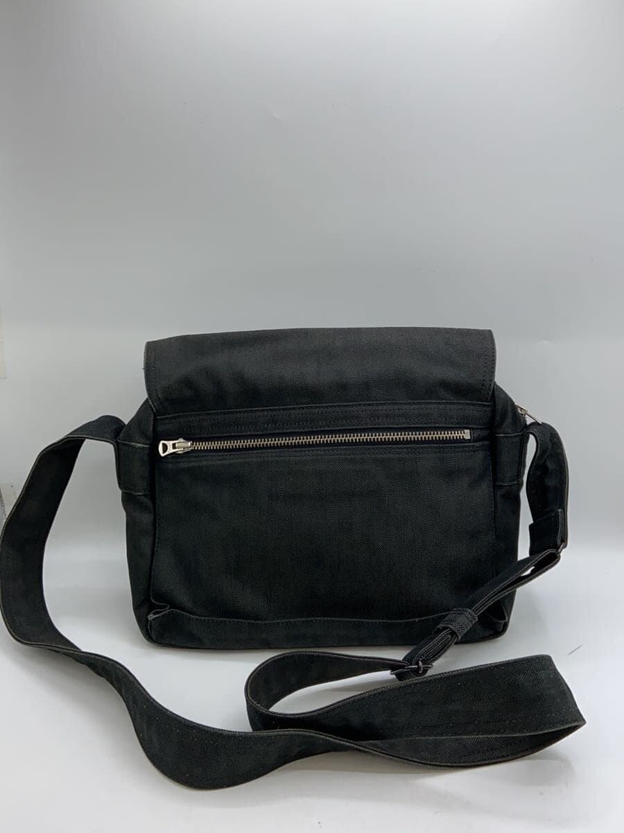 PORTER Shoulder Bag Canvas GRY Solid 592-06582 Corner Scuff 3