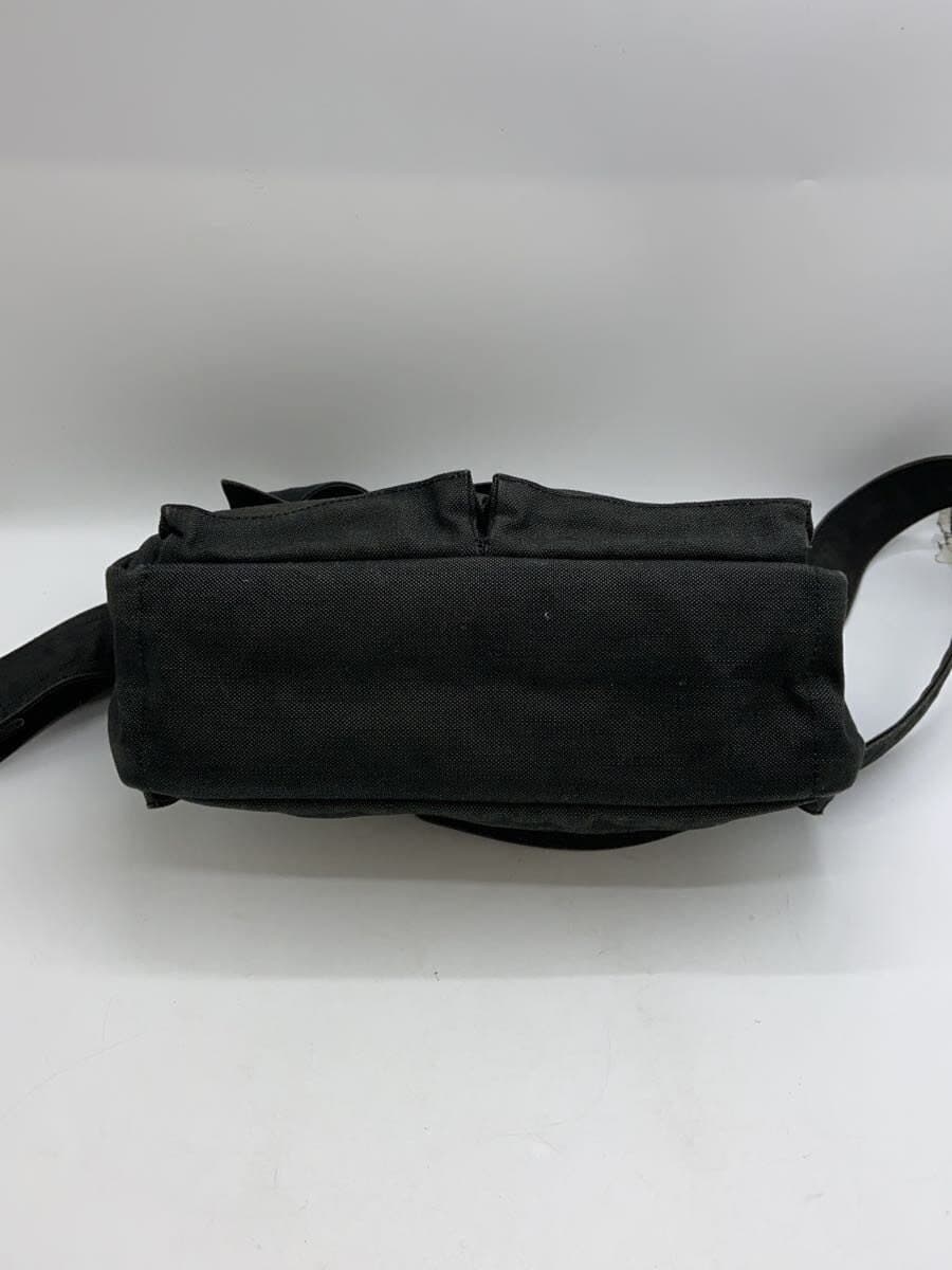 PORTER Shoulder Bag Canvas GRY Solid 592-06582 Corner Scuff 4