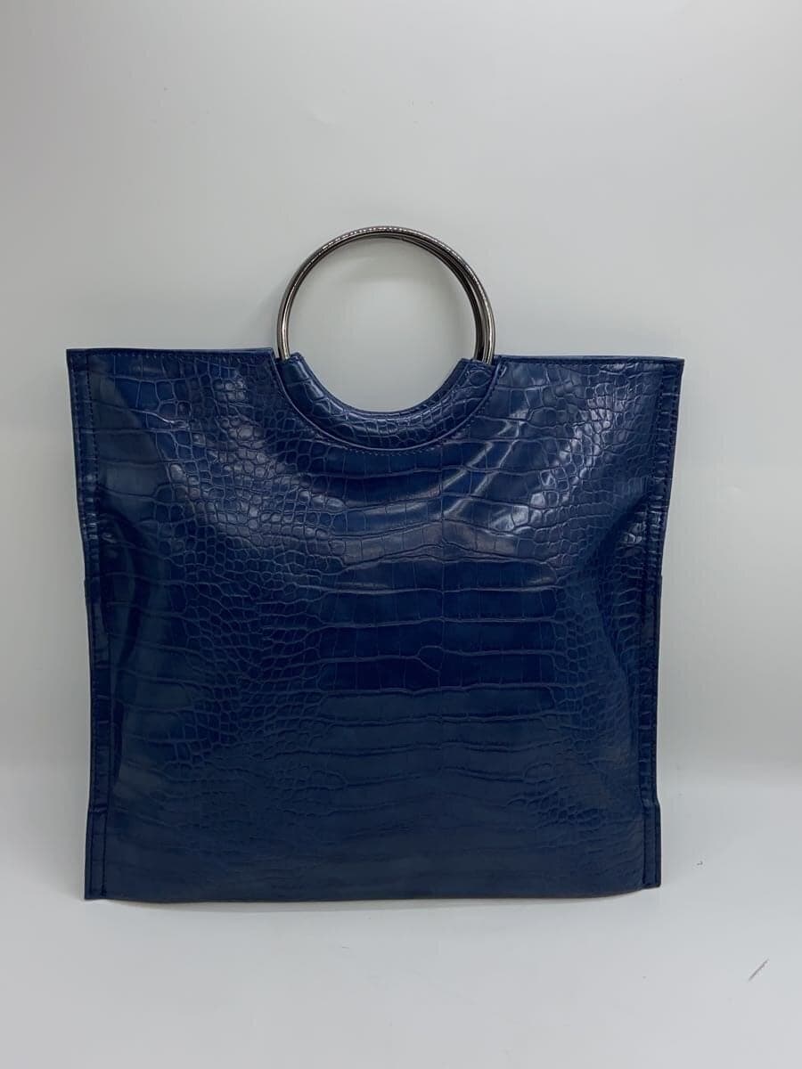 ear PAPILLONNER Tote Bag Leather BLU Solid EAZ1091612A0005 3