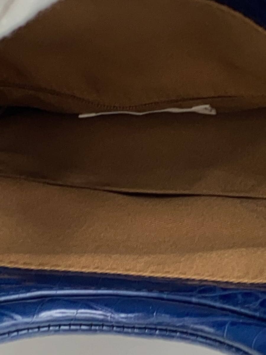 ear PAPILLONNER Tote Bag Leather BLU Solid EAZ1091612A0005 6