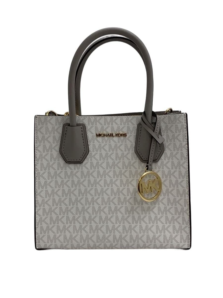 MICHAEL KORS Shoulder Bag Leather GRY All Over Pattern 35F3GM9M2B