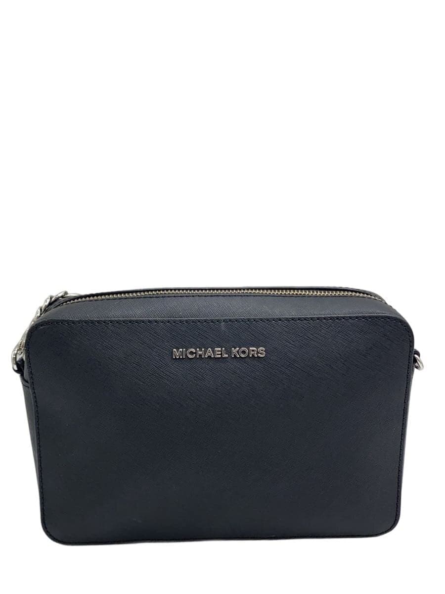 MICHAEL KORS Shoulder Bag Leather Black Solid Color