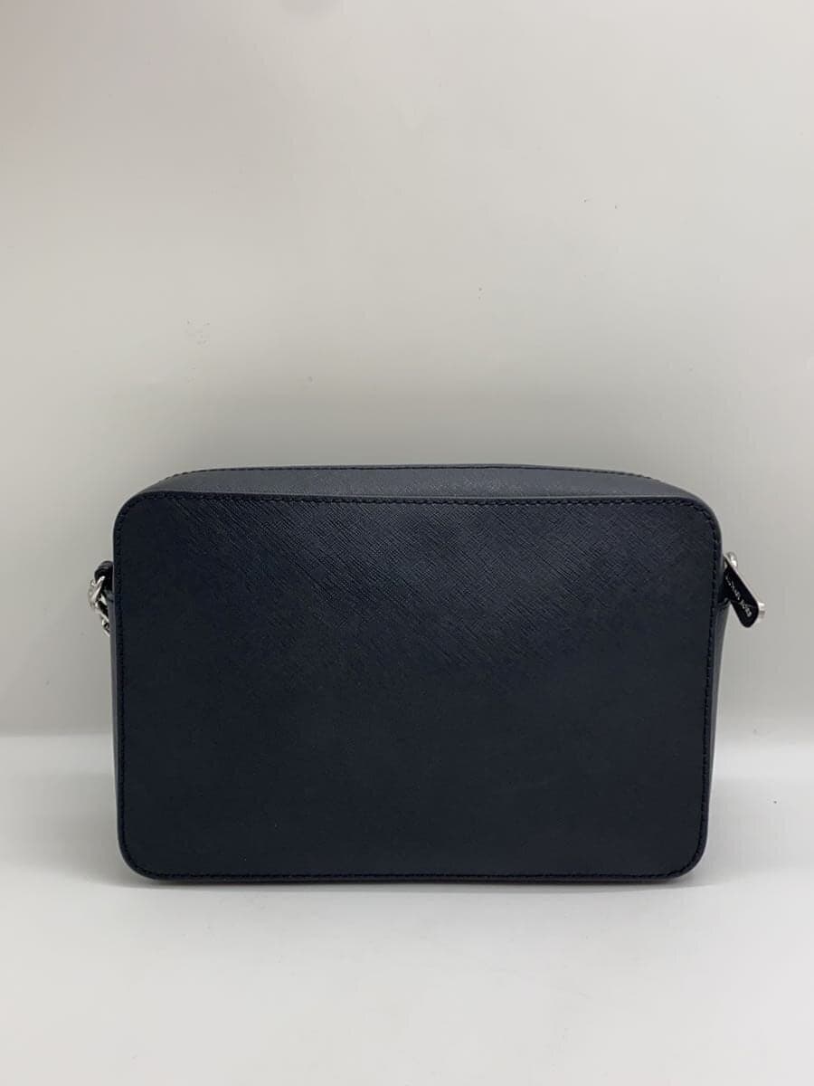 MICHAEL KORS Shoulder Bag Leather Black Solid Color 3