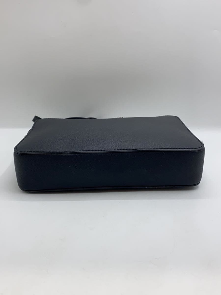 MICHAEL KORS Shoulder Bag Leather Black Solid Color 4