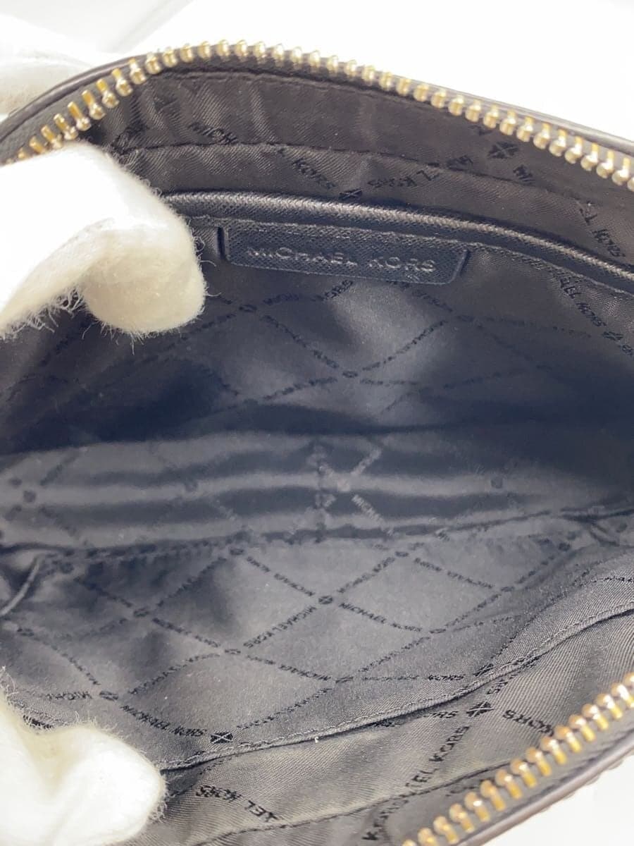 MICHAEL KORS Shoulder Bag Leather Black Solid Color 6