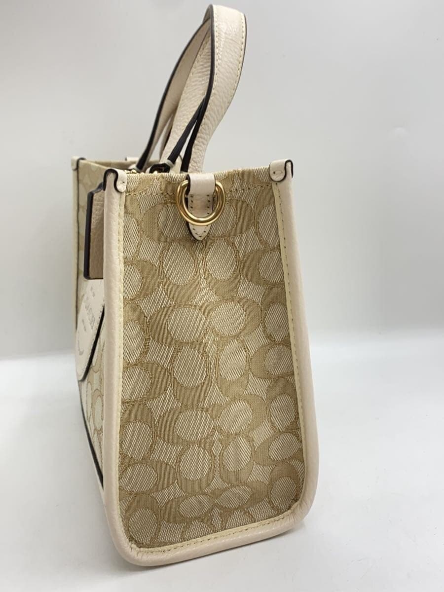 COACH Demps Tote 22 Tote Bag Canvas CRM C8417 2