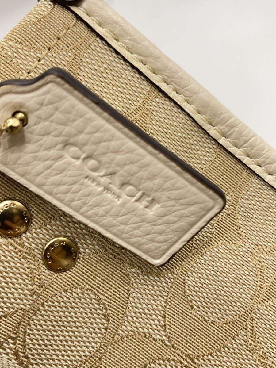 COACH Demps Tote 22 Tote Bag Canvas CRM C8417 8