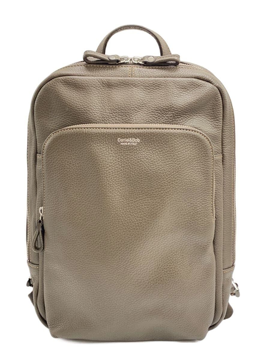 Daniel&BobZZ BACKPACK 27 Shrink-Leather Backpack Leather BRW Solid Color
