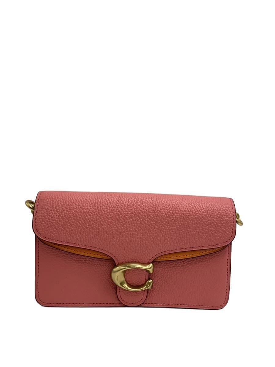 COACH Chain Clutch Shoulder Bag Leather PNK Solid 76199