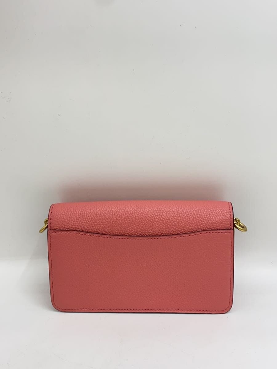 COACH Chain Clutch Shoulder Bag Leather PNK Solid 76199 3