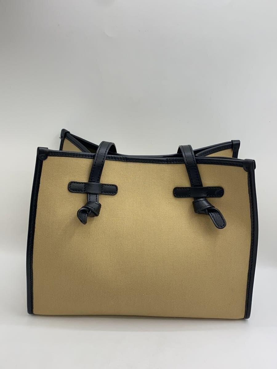 GIANNI CHIARINI Tote Bag Canvas Beige Plain 3