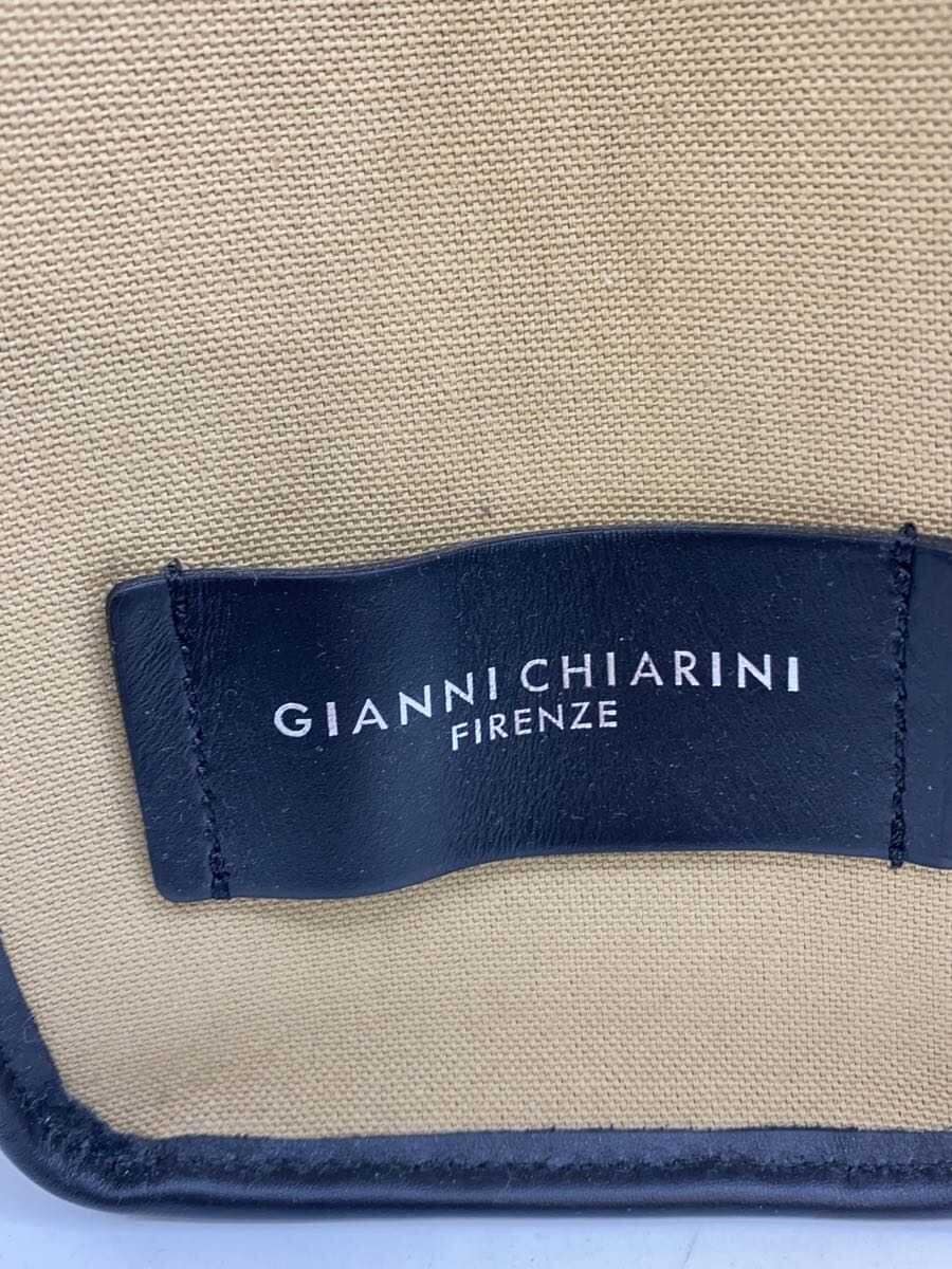 GIANNI CHIARINI Tote Bag Canvas Beige Plain 5