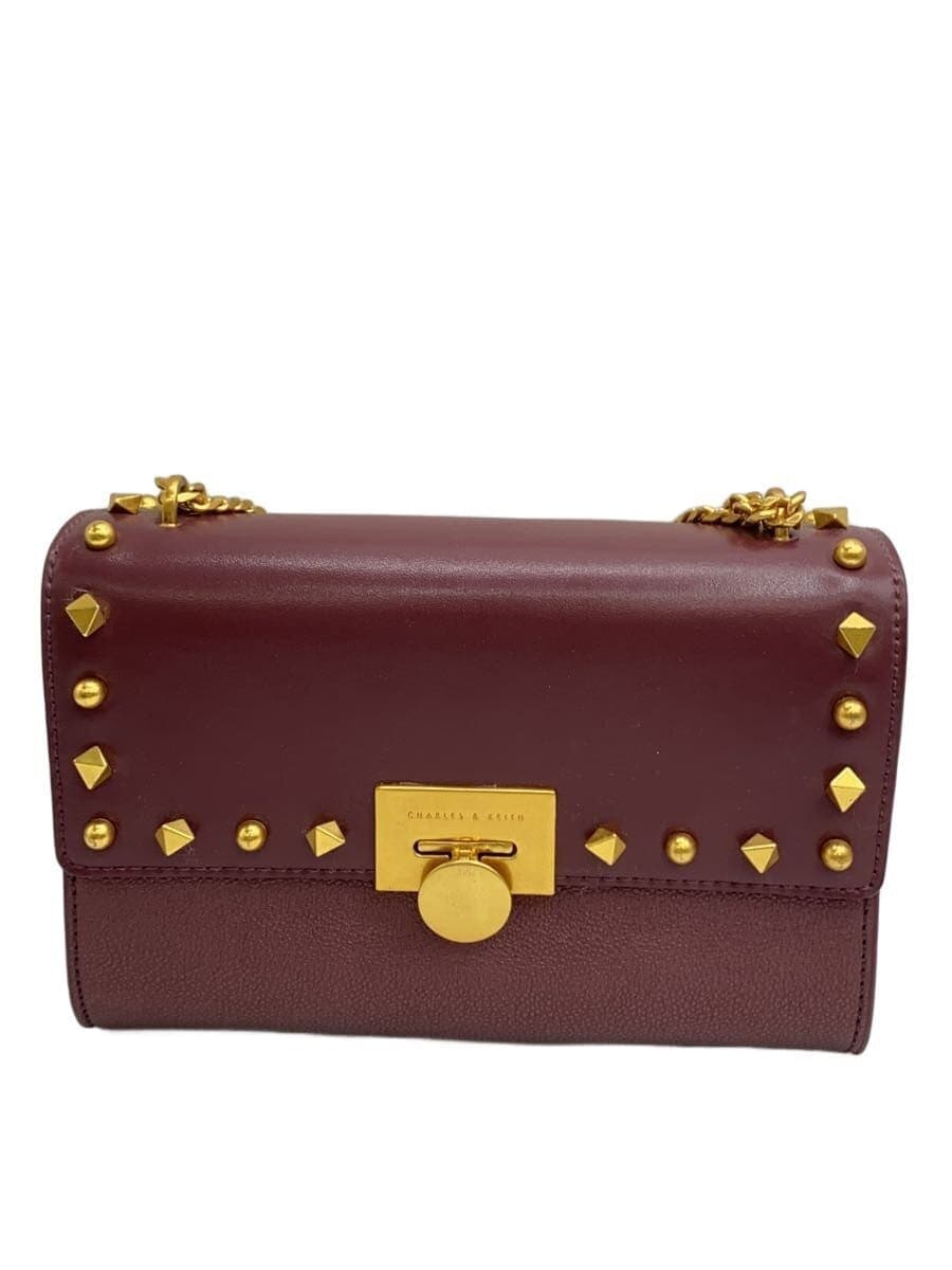 CHARLES&KEITH Shoulder Bag Leather BRD Studs