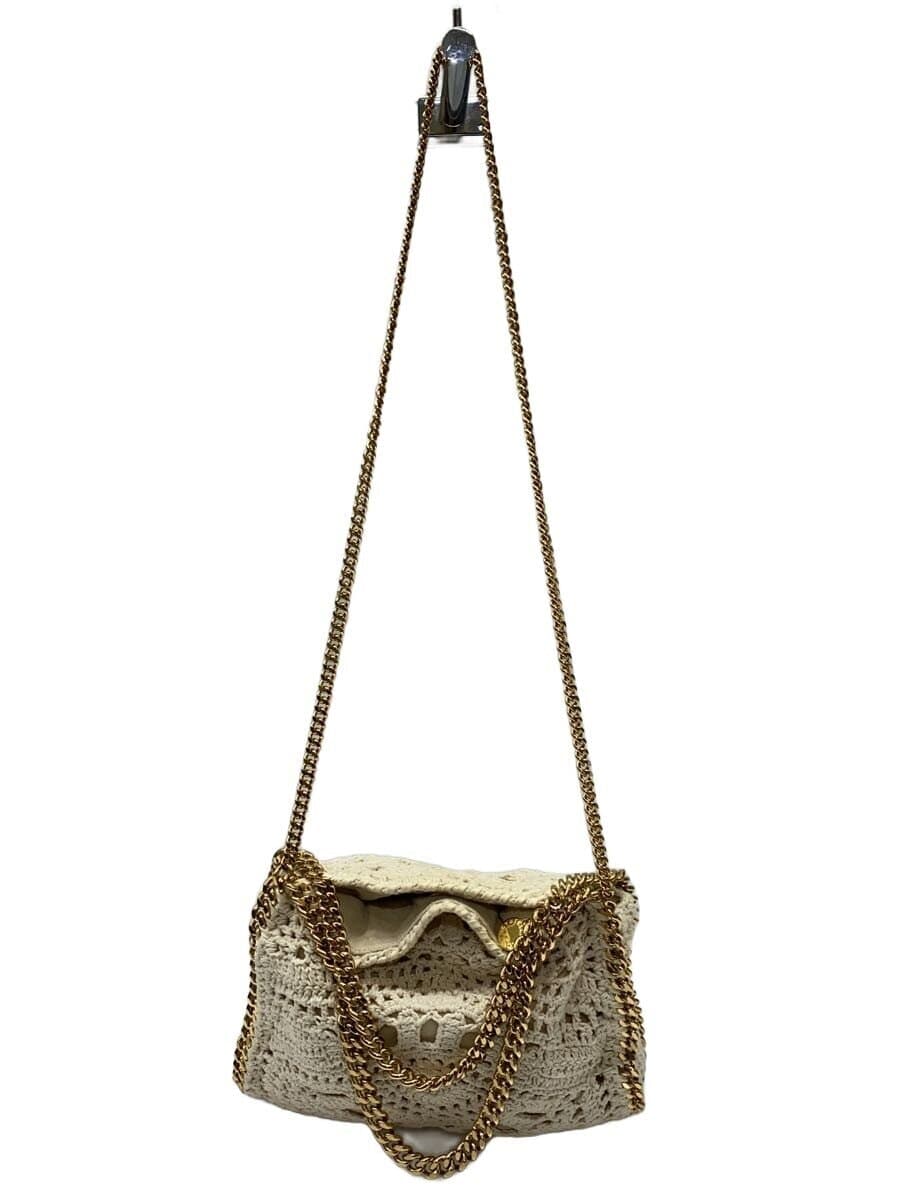 STELLAMcCARTNEY Mini Crochet Knit Bag -- WHT 3