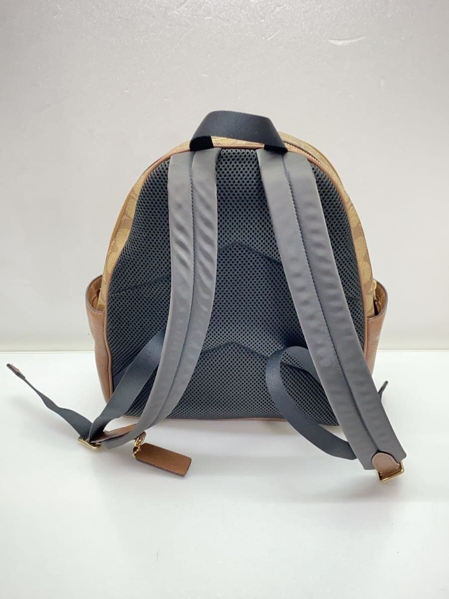 COACH Coat Backpack_Signature -- BEG All-Over Print 5671 3